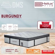 Kasur Springbed Helux Burgundy Latex - Helux Prive - FREE BED SET