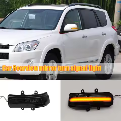 For Toyota RAV4 Alphard Vellfire 20 Series Senna 4Runner Flow Turn Signal Rearview Mirror