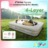 【MODOFO】【Free pillow】Inflatable Air Bed Mattress With Electric Pump 40CM Single/Double Portable In/O