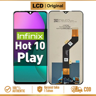 LCD Infinix hot 11play / hot 10play Original Fullset ORI Glass Touchscreen Digitizer Asli COD