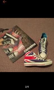 CONVERSE  2008 limited  限量款 立體 英國國旗  男女 高筒帆布鞋 布鞋 ALL STAR #龍年行大運