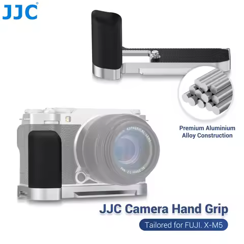 JJC L-Shape Bracket Handle for Fujifilm Fuji X-M5 XM5 Camera with Built-in Arca Quick Release Plate