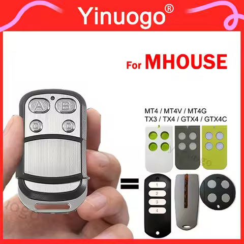 For MHOUSE MOOVO Remote Control Compatible With MHOUSE TX4 GTX4 GTX4C TX3 MT4 MT4G MT4V 433.92MHz Ga