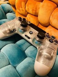 PS4 透明 果凍 手把 控制器 搖桿 日本 限量 9成新 SONY 索尼 游戲機 原廠 水貨