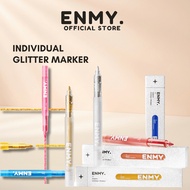 ENMY Individual Glitter Marker Pens Shimmer Metallic Gold Silver Pearlescent Art Markers