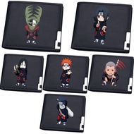 HITAM Naruto Akatsuki series anime folding wallet/ Naruto Akatsuki black folding wallet/ Akatsuki im