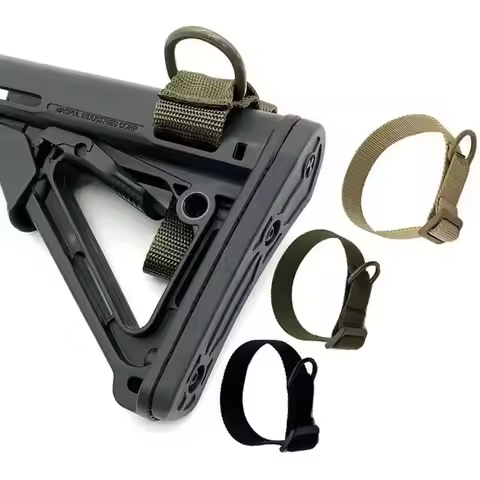 1PC Multifunction Airsoft Tactical ButtStock Sling Adapter Rifle Stock Gun Strap Rope Strapping Belt