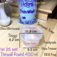 [Isi 25] Thinwall Round Victory 450 ml / Thinwall Mangkok Victory 450ml / Thinwall Round 450 ml / Th