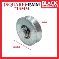 Black Hardware Gate Roller Wheel Heavy Duty Pintu Roda Pagar Rumah Sliding Gate Roller Wheel Folding