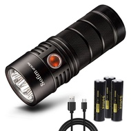 NEW Sofirn SP36 Pro 8000lm Powerful LED Flashlight 4*SST40 5V 3A USB C Rechargeable 18650 LED light