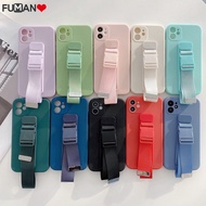 Compatible For Xiaomi 13 13T Pro Xiaomi 13 Lite Xiaomi 13 Ultra Phone Case Soft TPU Edge Straight Back Cover Cases With Simple Adjustable Sports Strap Lanyard