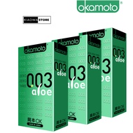 [Bundle of 3] OKAMOTO Condoms 安全避孕套 - 003 Aloe Condoms Pack of 30s