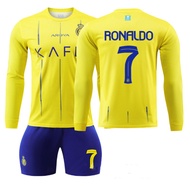 Adult Football Jersey Al-Nassr Ronaldo Jersey Long Sleeved Football Jersey Set