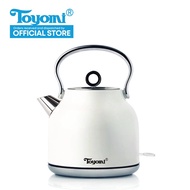 TOYOMI Cordless Stainless Steel Kettle / Flask 1.7L [Model: WK 1700] - 1 year Warranty.