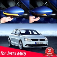 LED Side Wing Rearview Mirror Dynamic Turn Signal Light For Volkswagen Jetta GLI Highline Vento MK6 