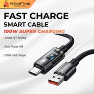 【12mth Warranty】Mcdodo Auto Power Off Transparent Alloy Nylon Braided Fast Charging 3A Data Cable 1.