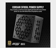 Corsair SF850L Fully Modular Low-Noise SFX Power Supply - ATX 3.0 & PCIe 5.0 Compliant - 80+ Gold