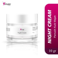 Inusa Retinol Night Cream Krim Malam Pencerah Whitening Brightening Krim