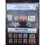 Malaysia setem lama .Malaysia old stamps.setem sultan johor.