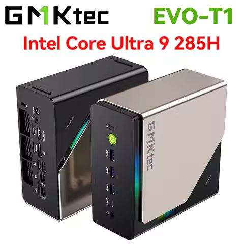 GMKtec AI Mini PC EVO-T1 Intel Core Ultra 9 285H OCulink MINI PC 2*DDR5 3*PCIe4.0 Desktop Supercompu