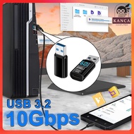 QIANRENON OTG Type C to USB 3.2 Adapter Converter Digital Display 60W - Q61