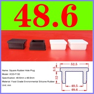 4pcs Square Silicone Chair Leg Caps Table Floor Feet Cover Protector Pads Furniture Pipe Hole Plugs 