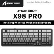 ATTACK SHARK X98 Wireless Mechanical Keyboard 102 Keys RGB Hot Swap Gasket BT5.0/2.4G/Wire