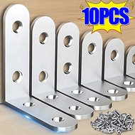 L Shaped Bracket Stainless Steel Corner Brace Sets 90 Degrees Right Angle Bracket with Screws for Fu