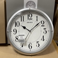 Seiko Clock QXA637S Quite Sweep Silver White Analog Quartz Standard Wall Clock QXA637