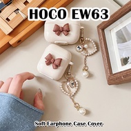 For HOCO EW63 Case Casing Soft Silicone Earphone Case Cream Style Cartoon