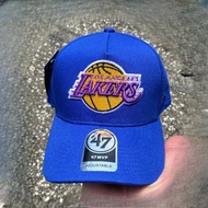 Best Seller Topi Semi Original Logo LAKERS 47 Brand Bordir - Full Tag 47 - cod - Warna Biru Tua
