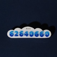 漸層藍天白雲晴空雲朵立牌 | 訂製手作禮物 | 客製化電話號碼