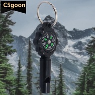 C5GOON 2-in-1 Outdoor Whistle and Compass with Keychain Multi-Function Mountaineering Adventure Camp