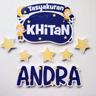 CUSTOM NAME WRITING BACKDROP BOARD STYROFOAM CIRCUMCISION