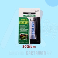 Lem Sillent Kaca Aquarium Anti Bocor Tahan Panas Ukuran 30 gr 70 gram Bening Super Kuat Untuk Kaca R