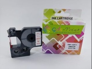 Brother DYMO 白底/紅字9MM*7M 代用帶DM1-40915#標籤色帶#標籤機#收納#便簽#姓名貼#