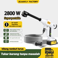 SOARFLY 2800W Water Jet Cleaner Cordless Car Washer Alat Cuci Motor High Pressure Lithium Battery Po