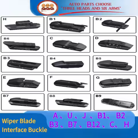 Car Front Wiper Blade Arm Lock Clip A/J B1 B2 B3 B7 B12 C H Windshield Wiper Adapter Fastening Adapt