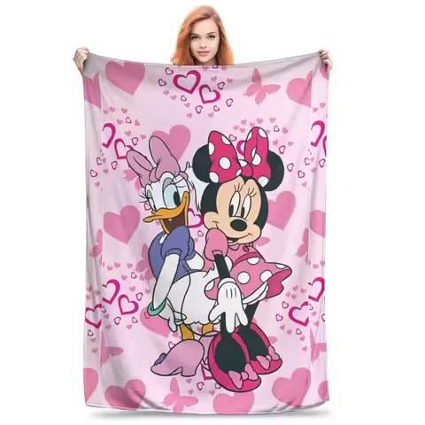 Minnie Mouse & Daisy Duck Blanket Multiple Sizes Super Soft Warm Flannel Throw Blanket Printed for S