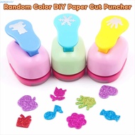 LANGMENGXUAN DIY Paper Cut Puncher, 7*6*4cm Labor Saving Flower Furador, Punches Maker Random Color 