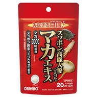 ORIHIRO 瑪卡萃取物+高麗參 120片
