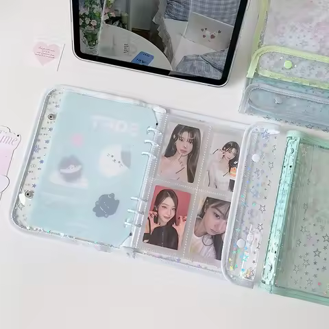 A5 Kpop Photocard Binder Photo Album Kpop Photo Card Holder Loose-leaf Album Cover Idol Card Collect