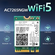Intel 7265NGW WiFi Network Card Laptop M.2/NGFF 1200Mbps Dual band 5G Wireless Adapter Bluetooth4.2