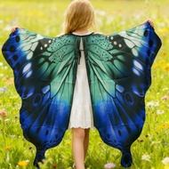 Rotating Butterfly Shawl Butterfly Cloak Belly Dance Butterfly Wings Digital Printing Cloak Reverse 