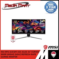 MSI MPG 341CQPX QD-OLED | 34'' CURVED 1800R |  UWQHD | 240HZ REFRESH RATE GAMING MONITOR [PRE-ORDER]