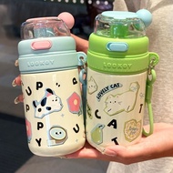 防摔2024可愛保溫杯女生高顏值316不銹鋼吸管水杯便攜杯子保溫瓶 水壺保溫 吸管保溫瓶 保溫杯