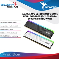 ADATA XPG Spectrix D35G DDR4 RGB (8GB/16GB(8x2) 3200Mhz/3600Mhz - Black / White