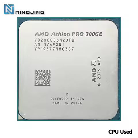 AMD Athlon X2 PRO 200GE X2 PRO 200GE 3.2 GHz Dual-Core Quad-Thread CPU YD200BC6M2OFB Socket AM4