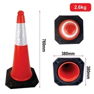 30" SAFETY CONE PARKING SAFETY CONE TRAFFIC BLOCK REFLECTIVE SAFETY CONE 30" (750MM) HEIGHT