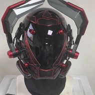 Cyberpunk cosplay mask luminous mask mechanical colleg Cyberpunk cosplay mask props luminous mask me